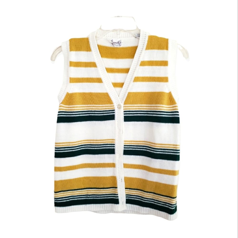 Vintage Haymaker Knit Striped Vest